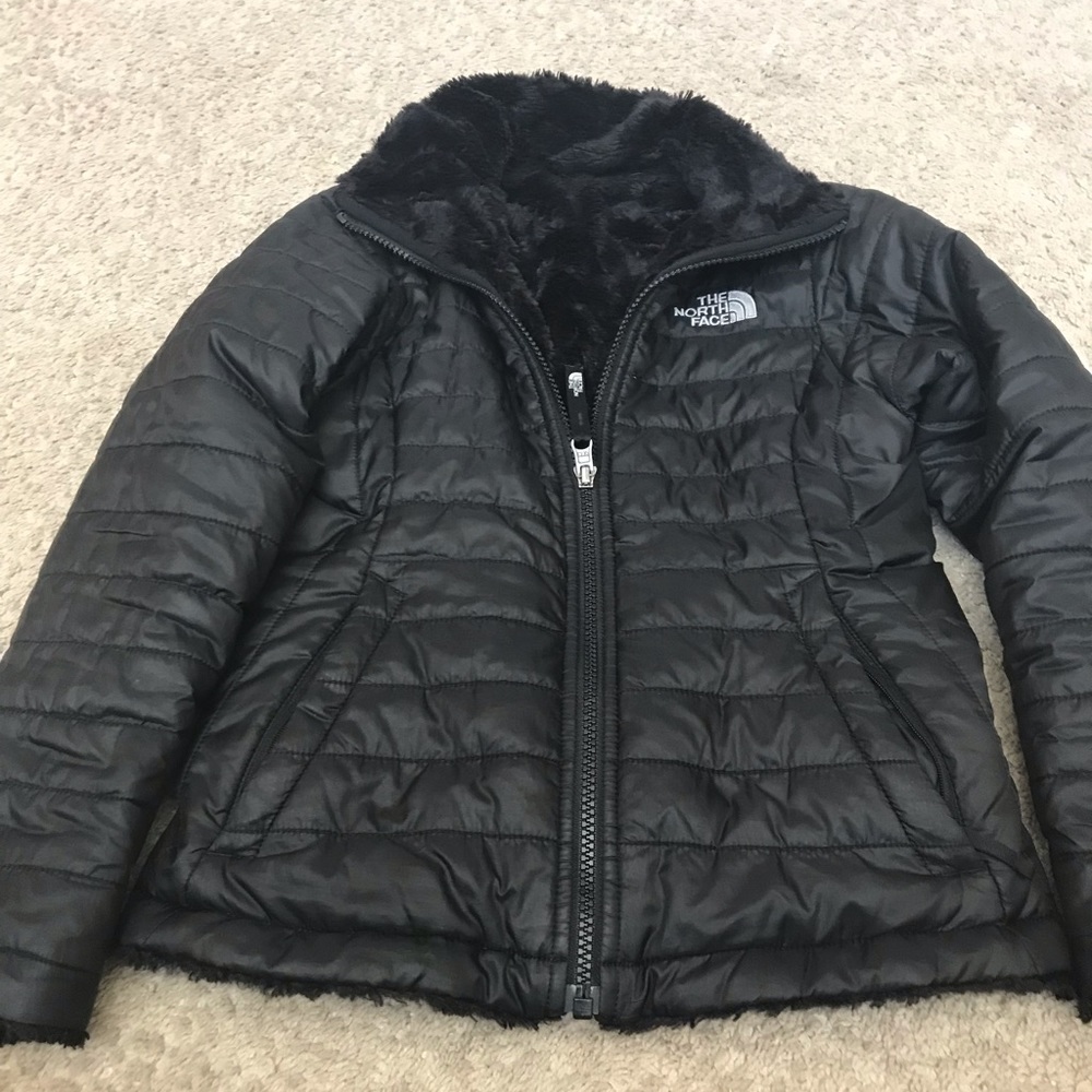 The north face girls size 7/8 coat reversible